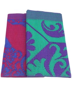 Mat Rectangular Floor Sitting Chatai Mats for Home Sleeping Color and Flowers Design May Differ Multicolour