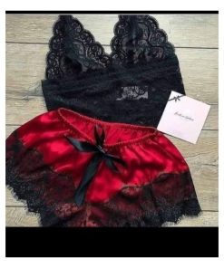 Alternative view of Luxury Exotic Sexy Lingerie Luxury Lingerie Womens Sexy Night Wear - Red & Black