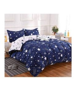 Grace Foam 5*6 4PC Duvet Set With 1 Bedsheet, 2 Pillowcases And Duvet - Multicoloured