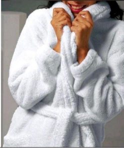 Plush long Bathrobe